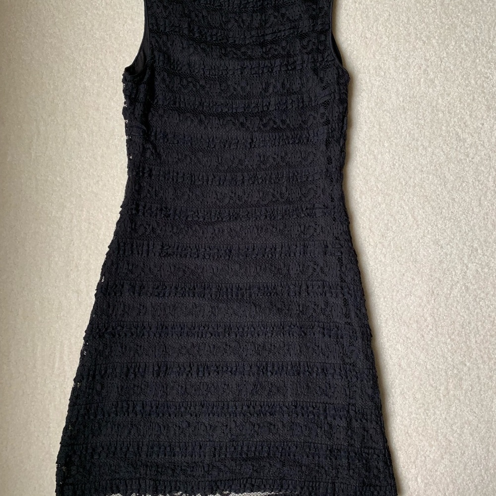 Black Lace Mini Dress